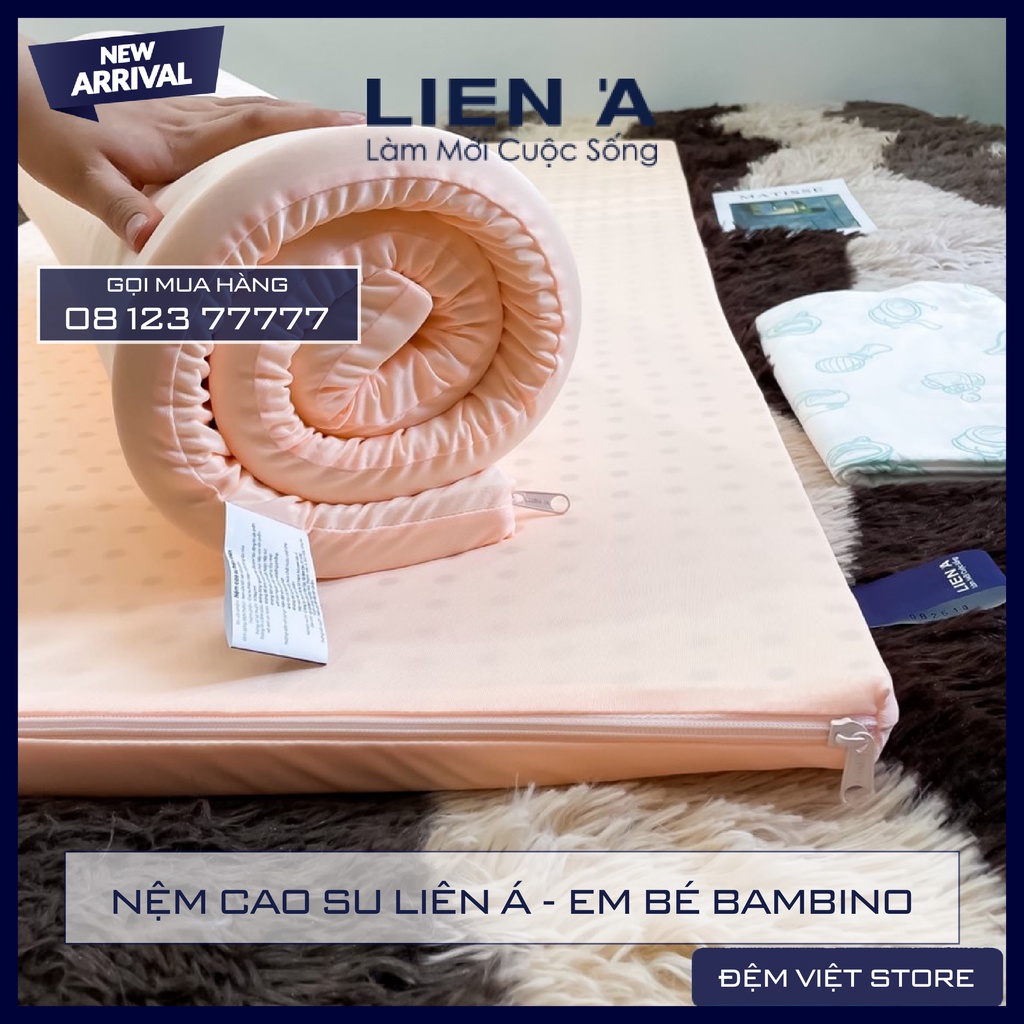 ĐỆM CAO SU LIÊN Á - EM BÉ BAMBINO  HÀNG CHÍNH HÃNG