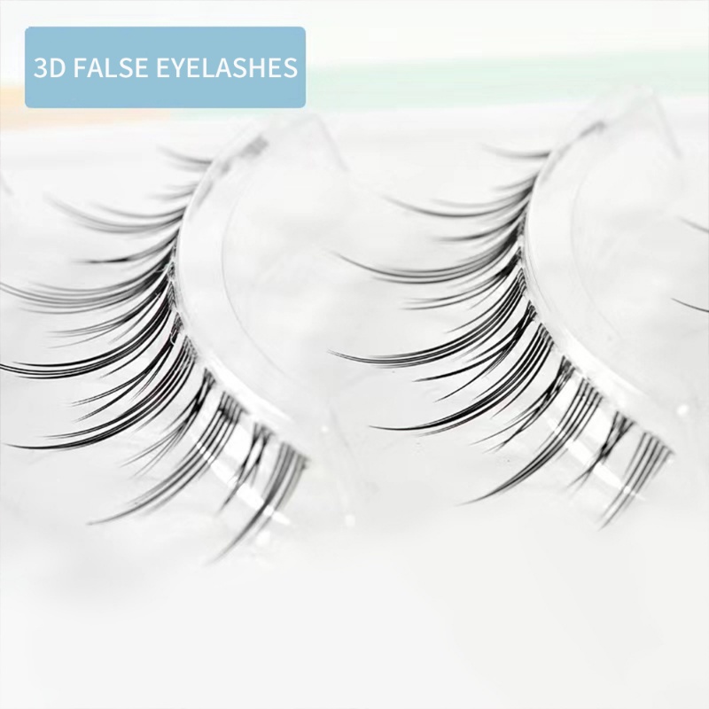 Set 5 Cặp Lông Mi Giả 3D Trong Suốt Phong Cách Hàn Quốc
