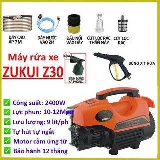 MÁY RỬA XE ÁP LỰC CAO ÔSAKA ZUKUI Z30 2400W CHÍNH HÃNG SIÊU MẠNH ÊM 2023 NEW 100%