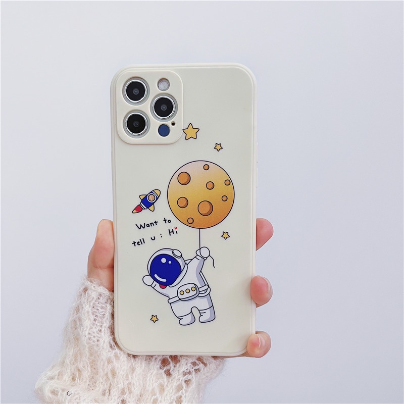 Ốp Điện Thoại Mềm Họa Tiết Vũ Trụ Cho iPhone 11 Pro Max XS Max XR 7 8 Plus