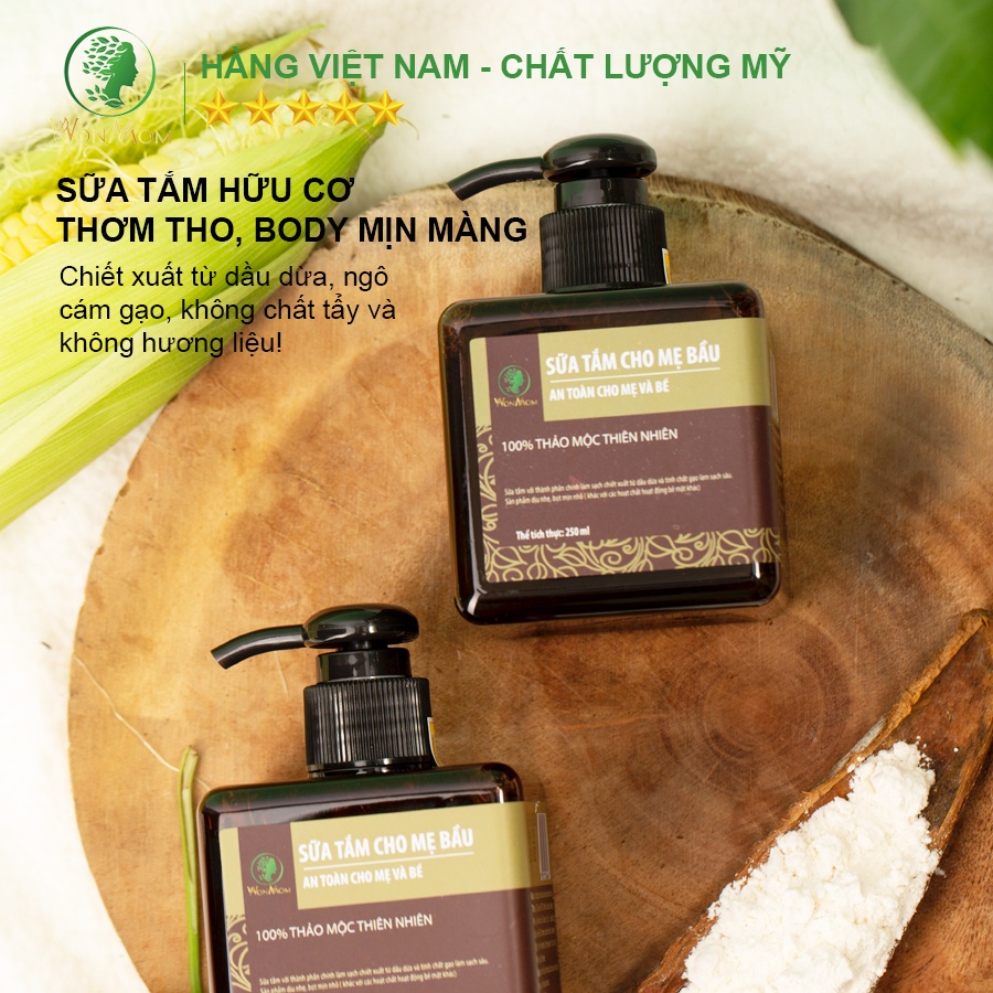 Bộ tắm body và dưỡng trắng toàn thân Wonmom