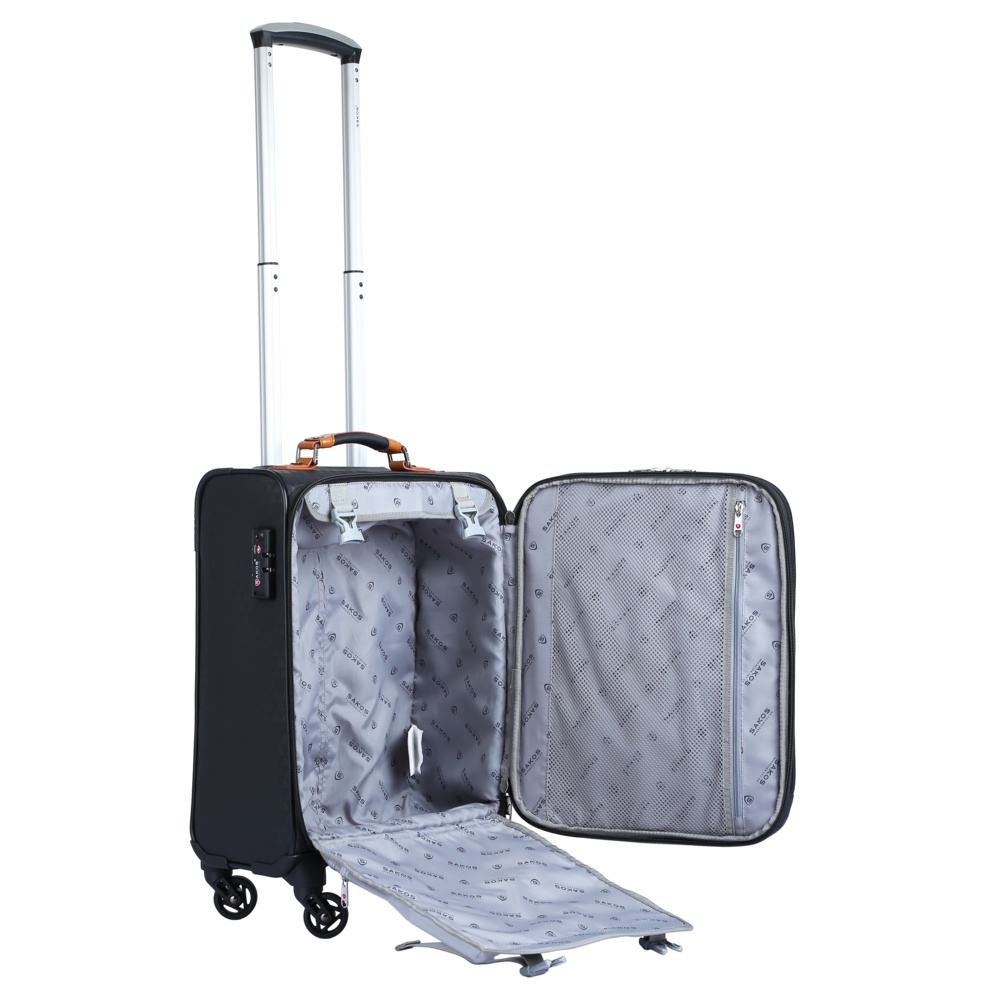 Vali Kéo Vải Doanh Nhân SAKOS LAVISTA - Size XS (20inch)/ Xách Tay (Cabin) - Khóa TSA - Chống Thấm, Trượt Nước