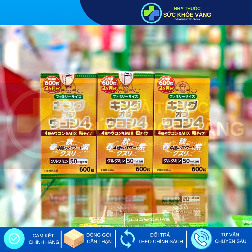 VIÊN NGHỆ NHẬT BẢN KING OF UKON 4 HỘP 600 VIÊN