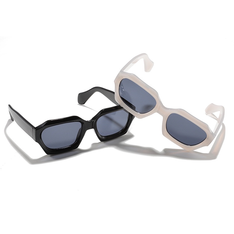 (YUZHU) Kính Mát Chống Nắng Màu Kẹo Thiết Kế Không Đều Phong Cách Phương Tây Thời Trang