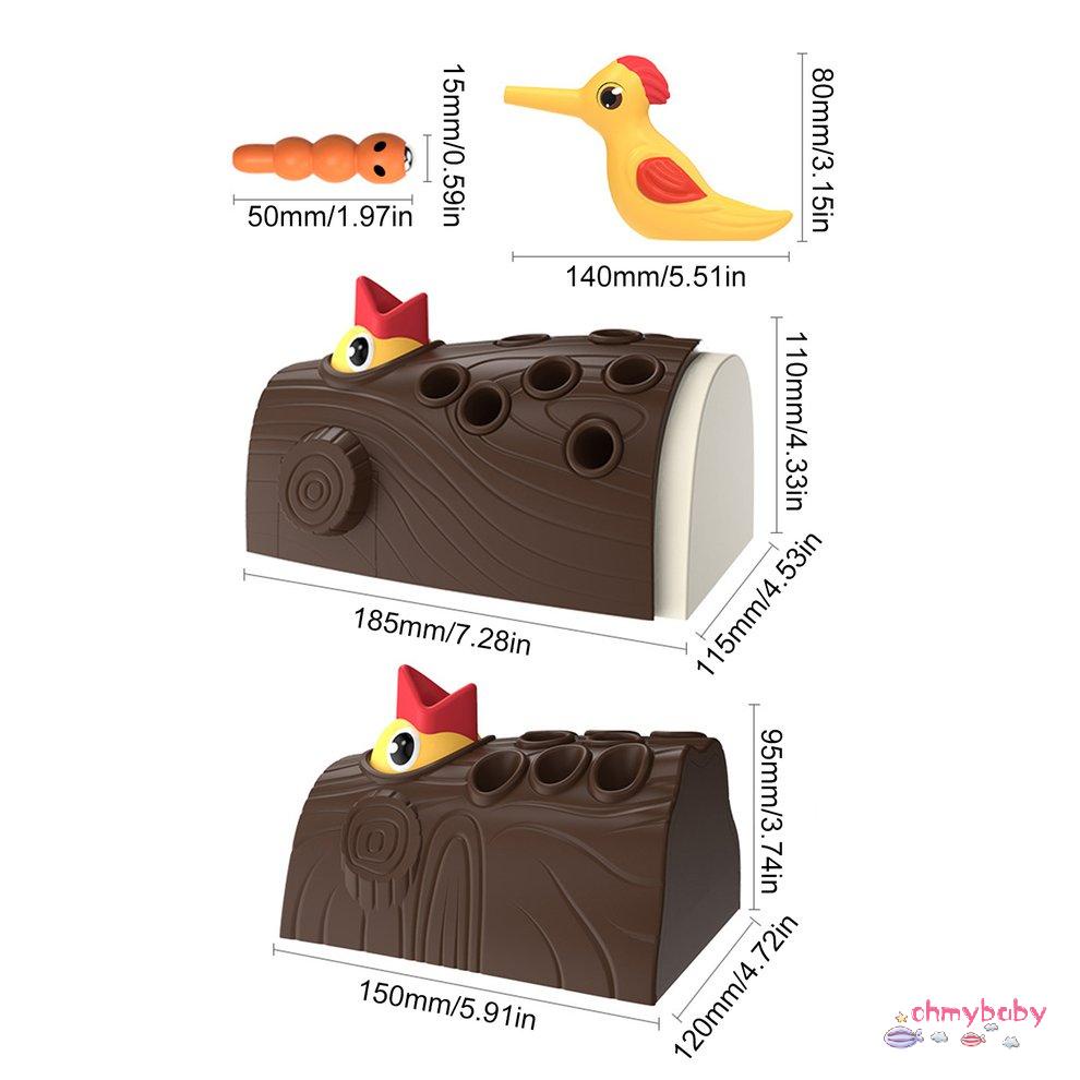 Đồ Chơi Gia Đình Chim Gõ Kiến Bắt Sâu Động Vật Giáo Dục Câu Cá [U/5]