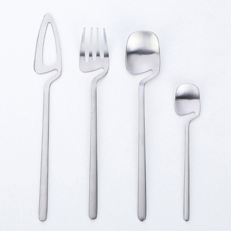 Set 16 Dụng Cụ Ăn Uống Bằng Thép Không Gỉ 304 Cao Cấp Đen