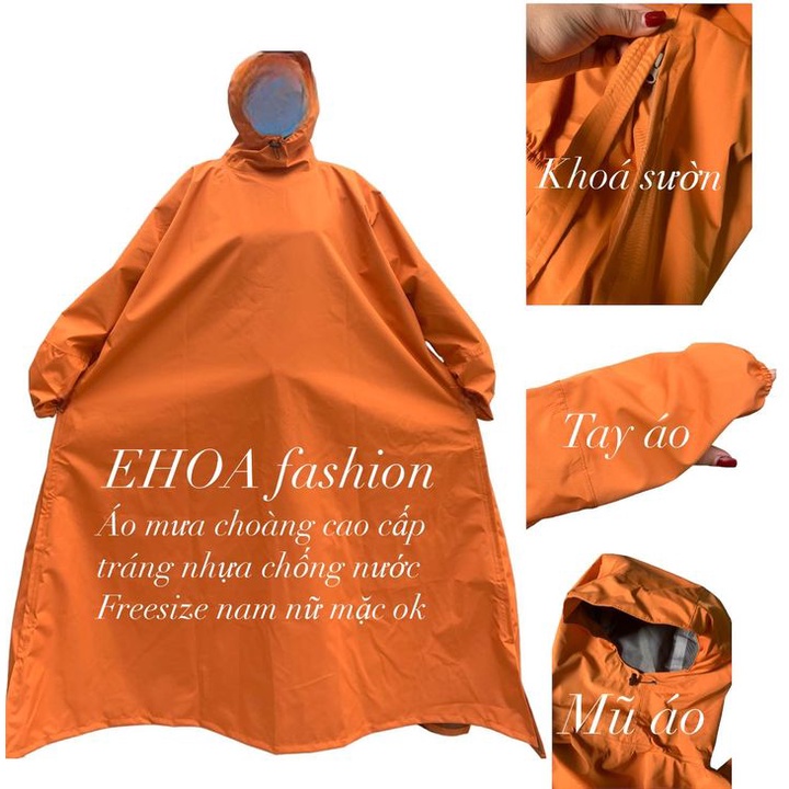 ÁO MƯA CHOÀNG KHOÁ SƯỜN