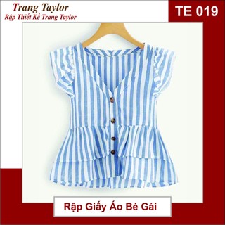 Rập giấy áo bé gái te019