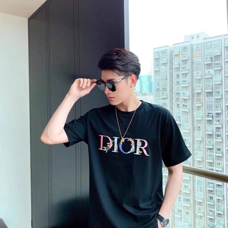Áo Thun Cotton In Chữ Dior Thời Trang Cho Cặp Đôi