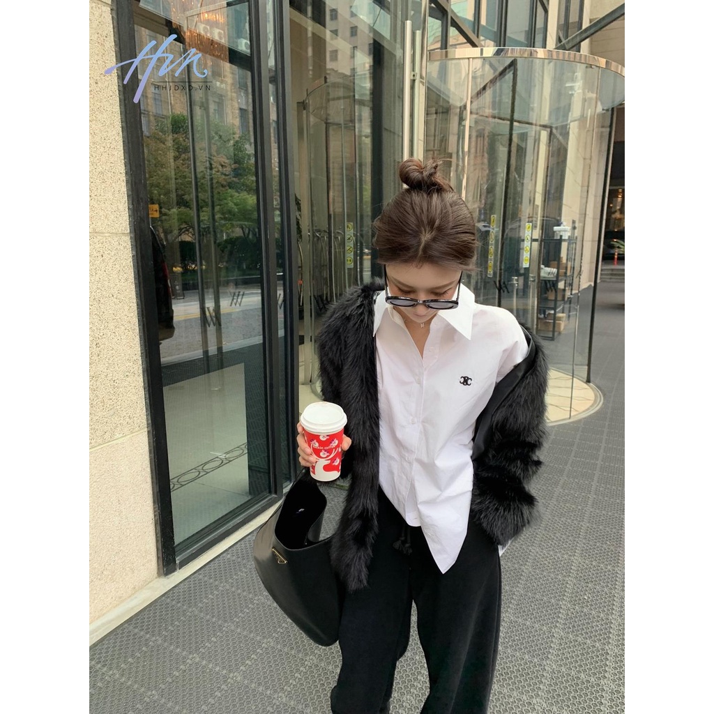 Áo Sơ Mi Trắng Thêu Tay Phong Cách Thời Trang Mới 2023