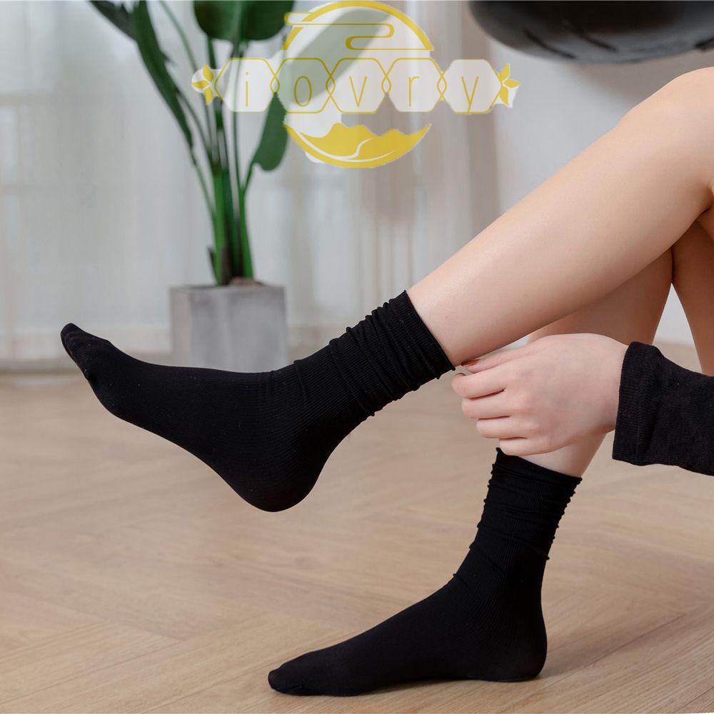 Vớ Nhung Cổ Thấp Thoáng Khí Màu Sắc Ngọt Ngào Phong Cách Harajuku Thời Trang Cho Nữ