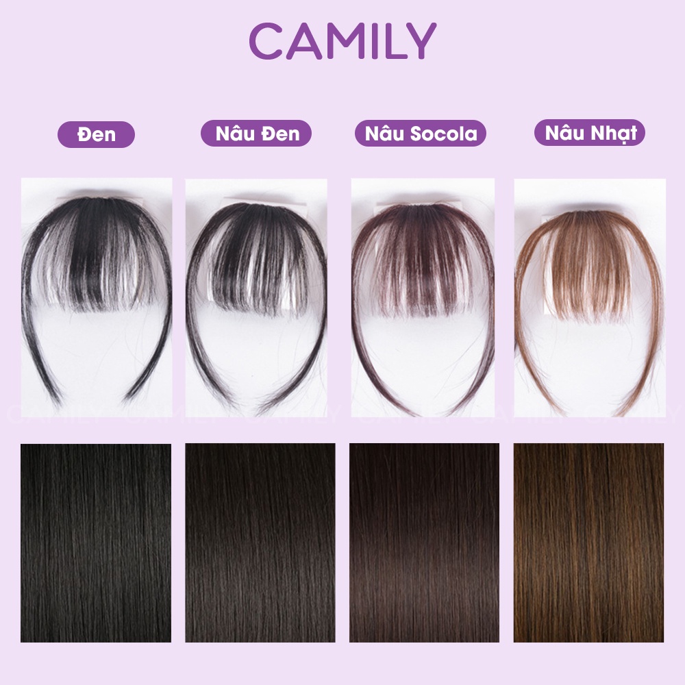 Tóc mái giả Camily mái giả thưa phong cách Hàn Quốc nhiều màu dễ thương CM04