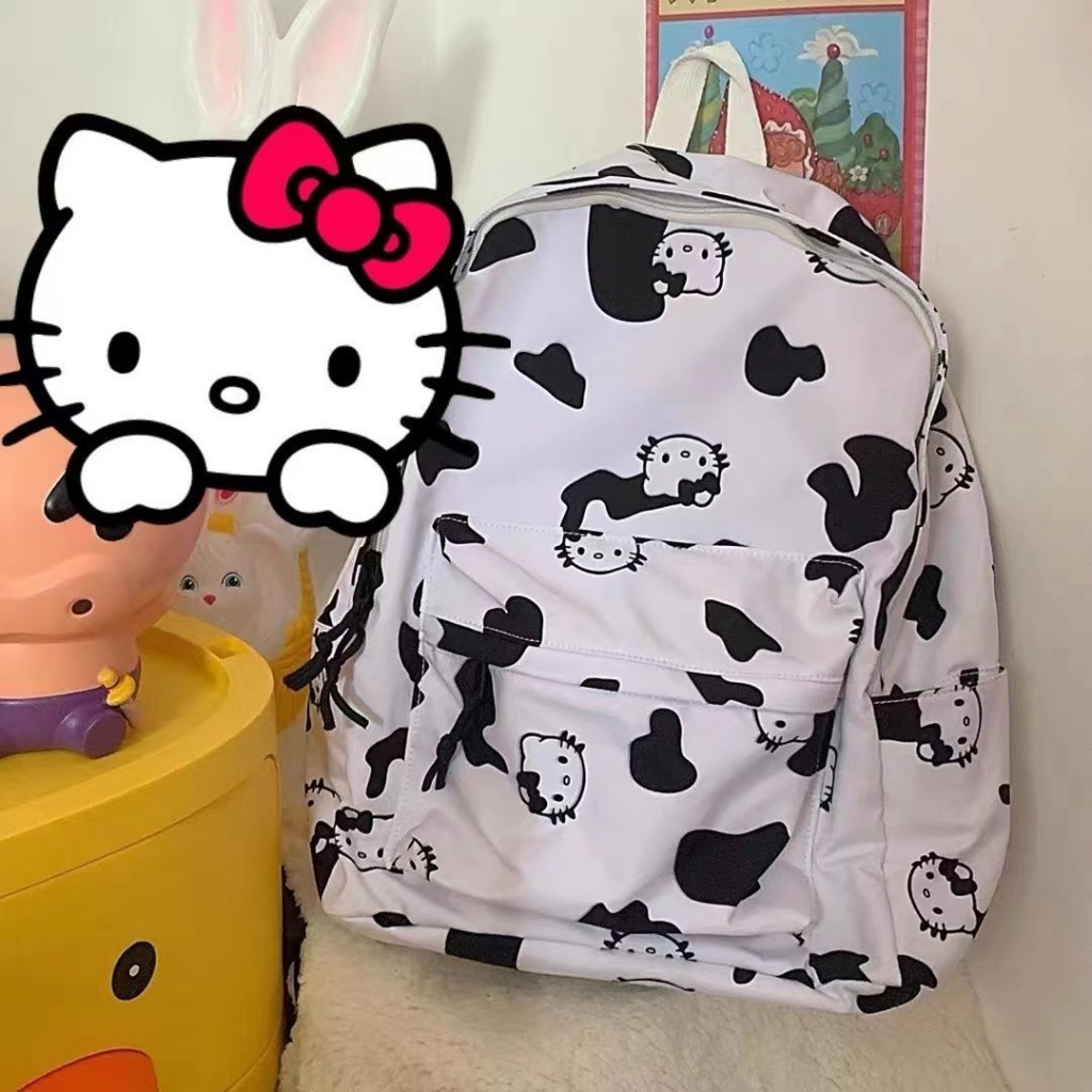 Ba Lô Đi Học Cỡ Lớn In Họa Tiết Hoạt Hình hellokitty Phong Cách Nhật Bản Cho Nữ