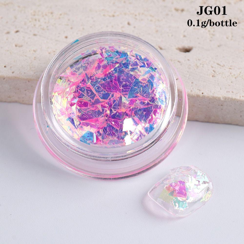 Bột Sequin Màu Sắc Lấp Lánh Ánh Kim Trang Trí Móng Tay Nghệ Thuật DIY