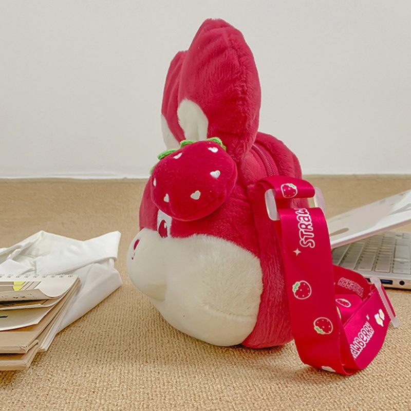 Túi Đeo Vai Hình Thỏ Dễ Thương Khóa Kéo Thời Trang Thu Đông Dành Cho Nữ