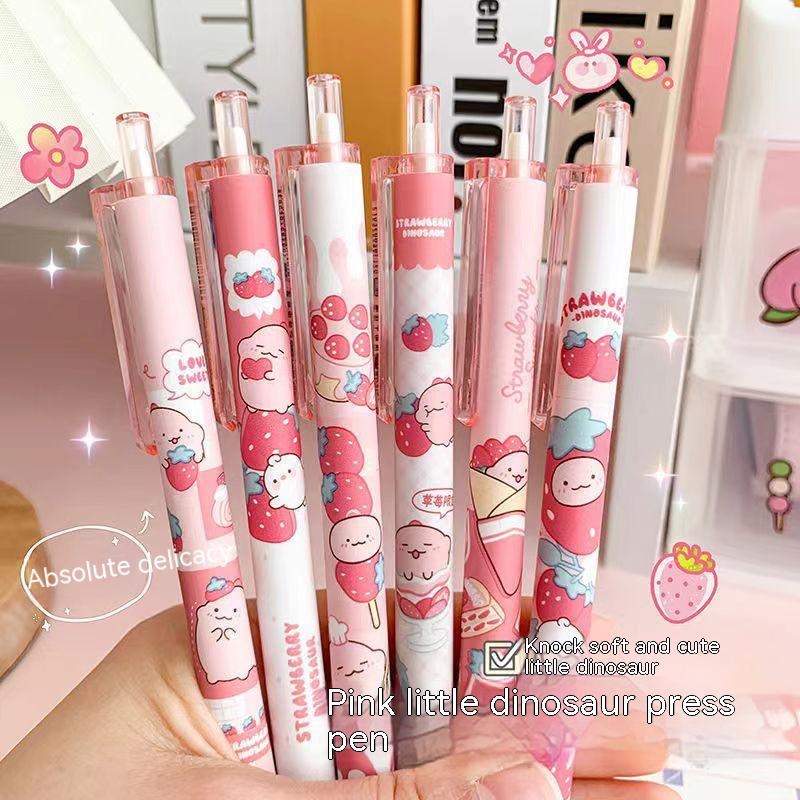 Bút Bi Ngòi 0.5mm Hình Khủng Long Dễ Thương Cho Học Sinh
