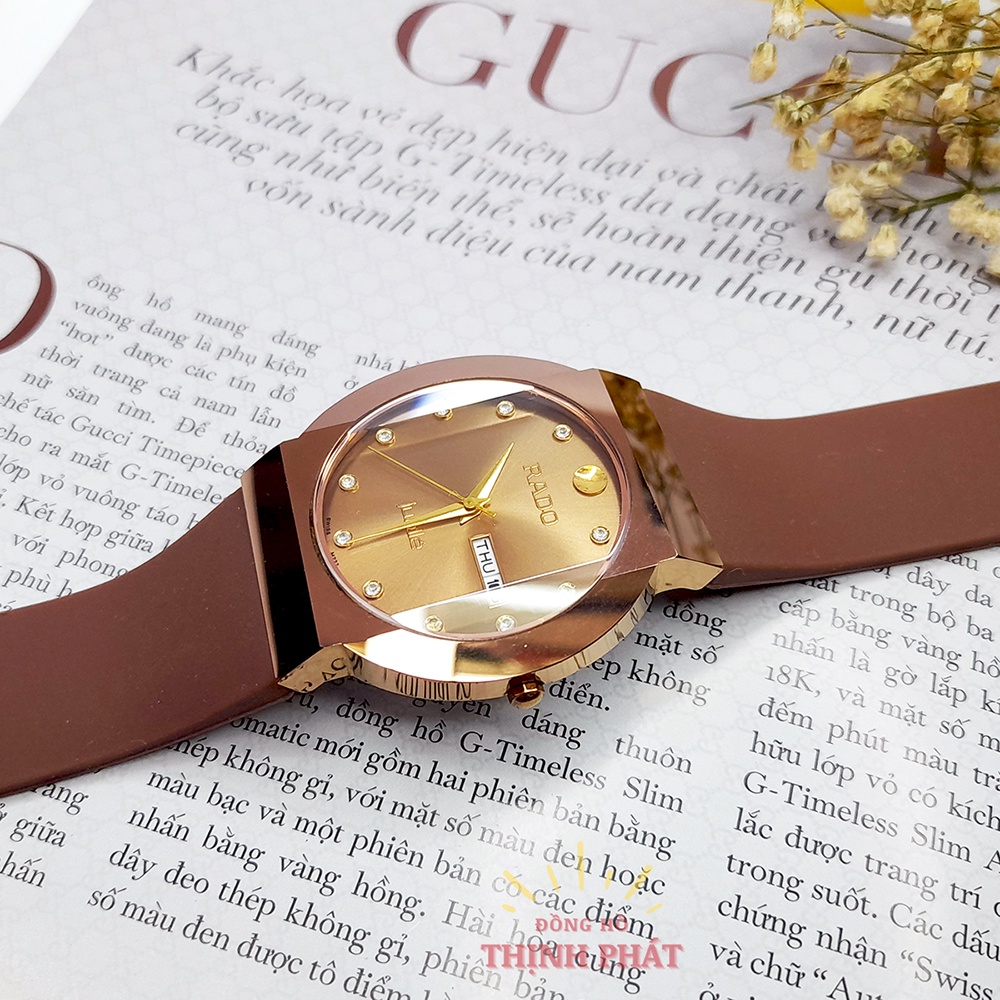 Đồng Hồ RD Nam Nữ Dây Silicon Siêu Bền Kính Sapphire Chống Nước