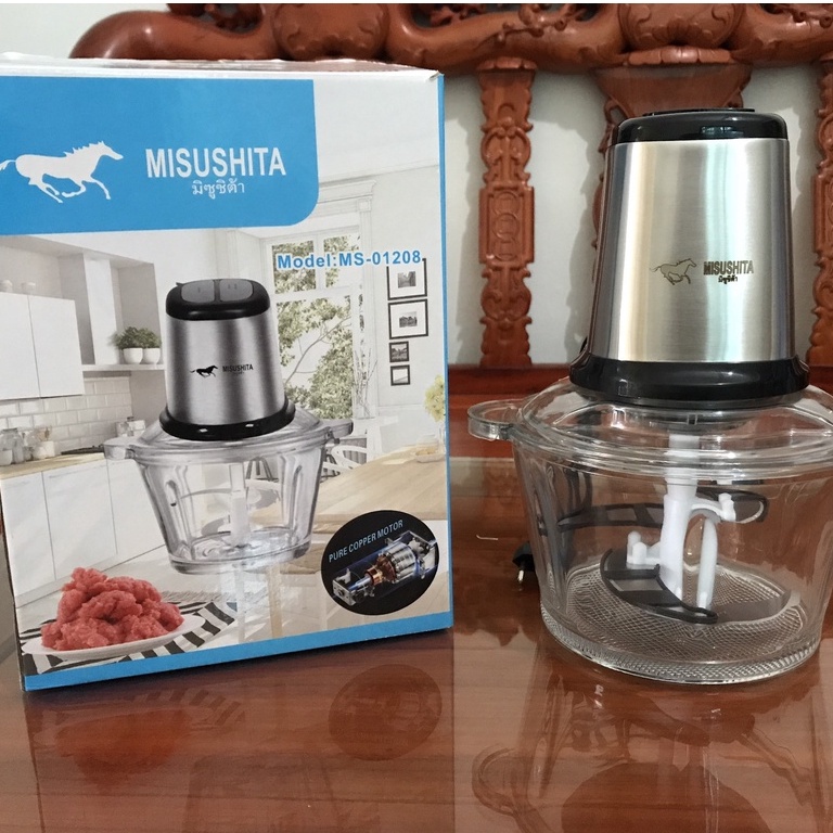 Máy xay thịt Misushita hàng Thái Lan  cối thủy tinh đa năng cao cấp