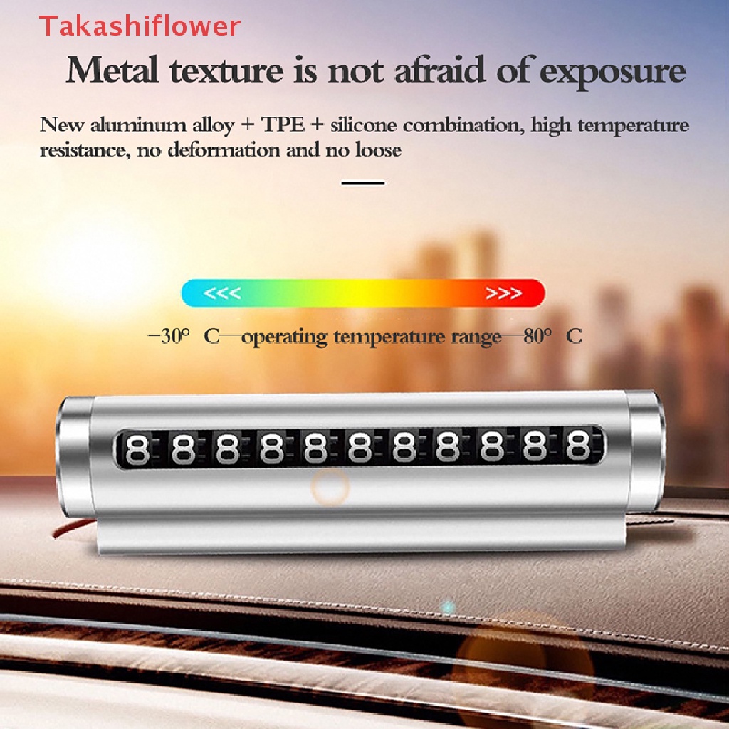 Bảng Số Điện Thoại Đỗ Xe Hơi Tạm Thời Xoay Được Tiện Dụng