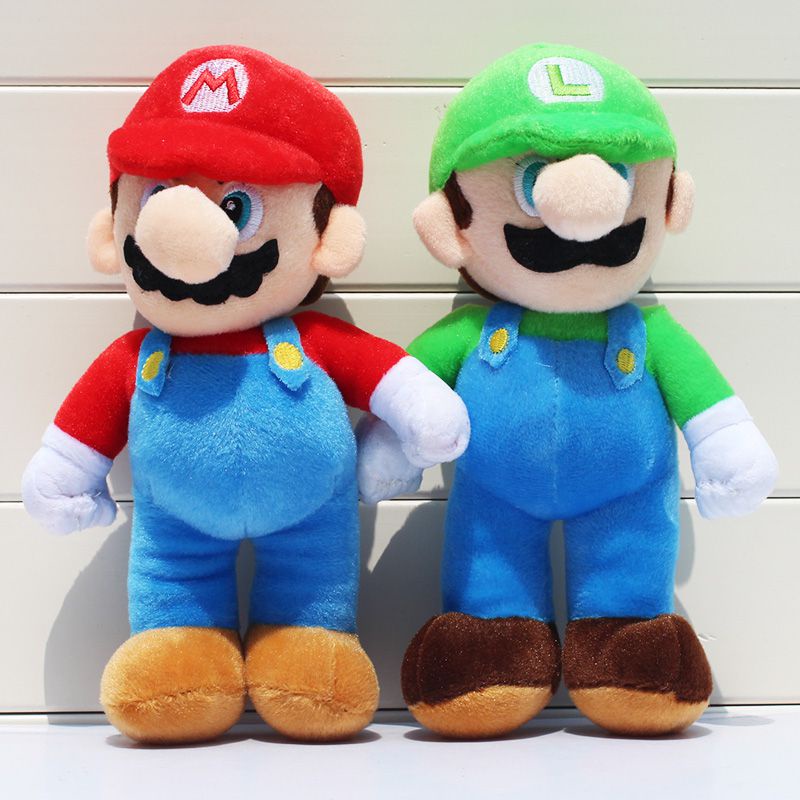 Nhân Vật Super Mario Bros Kích Thước 25cm Thú Nhồi Bông Hình Mario Và Luigi
