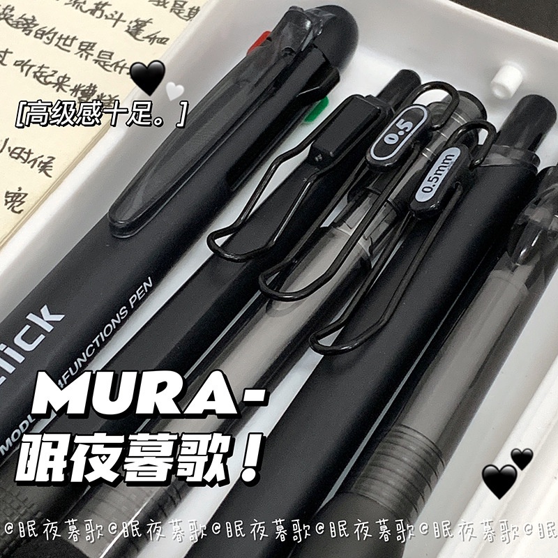 Bút Kí Tên Dạng Đẩy Đơn Giản Ngòi 0.5mm Cho Văn Phòng Sử Dụng ouyou MM