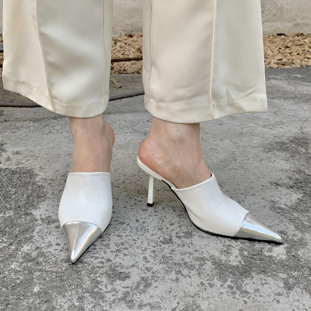 Dép Cao Gót Mũi Nhọn Thời Trang 2020 Dành Cho Nữ