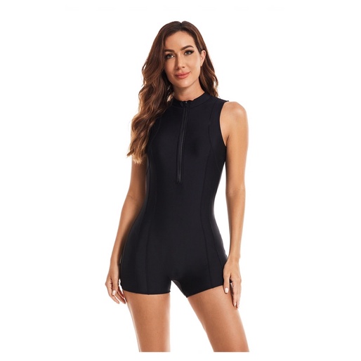 Hình thật- Đồ bơi liền thân không tay quần đùi