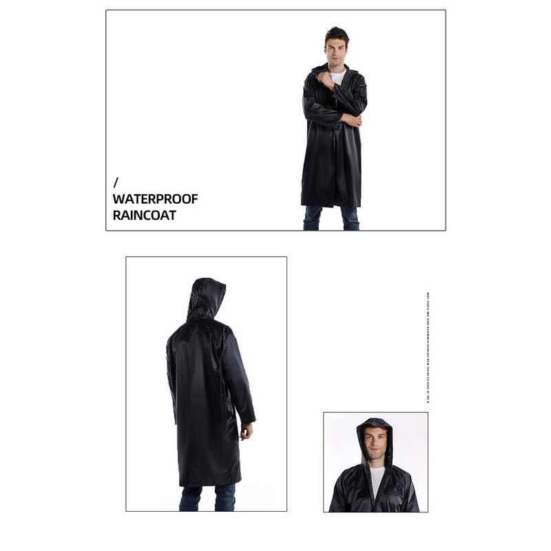 Áo Mưa Một Mảnh Bằng Nhựa PVC Dày Và Tăng Chiều Cao Cho Nam