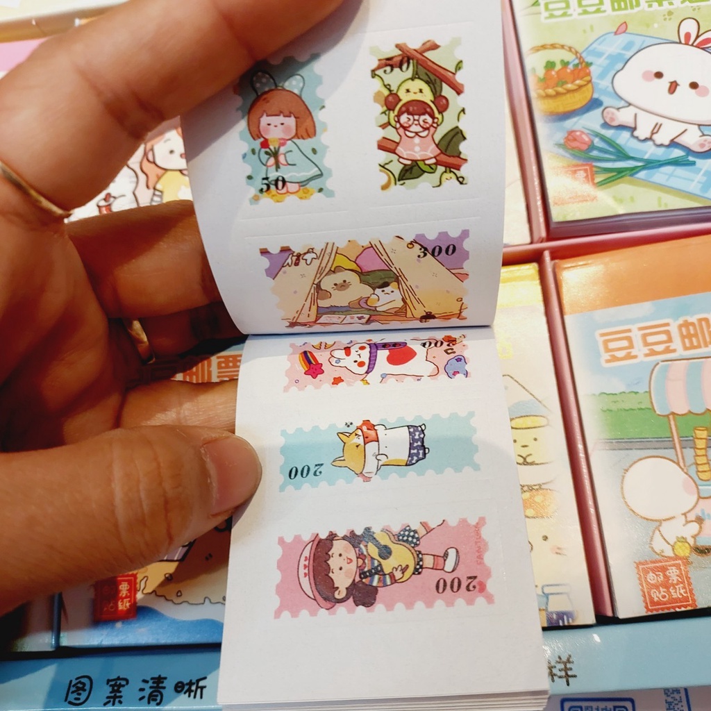 Sổ sticker mini cắt sẵn nhiều mẫu dễ thương trang trí
