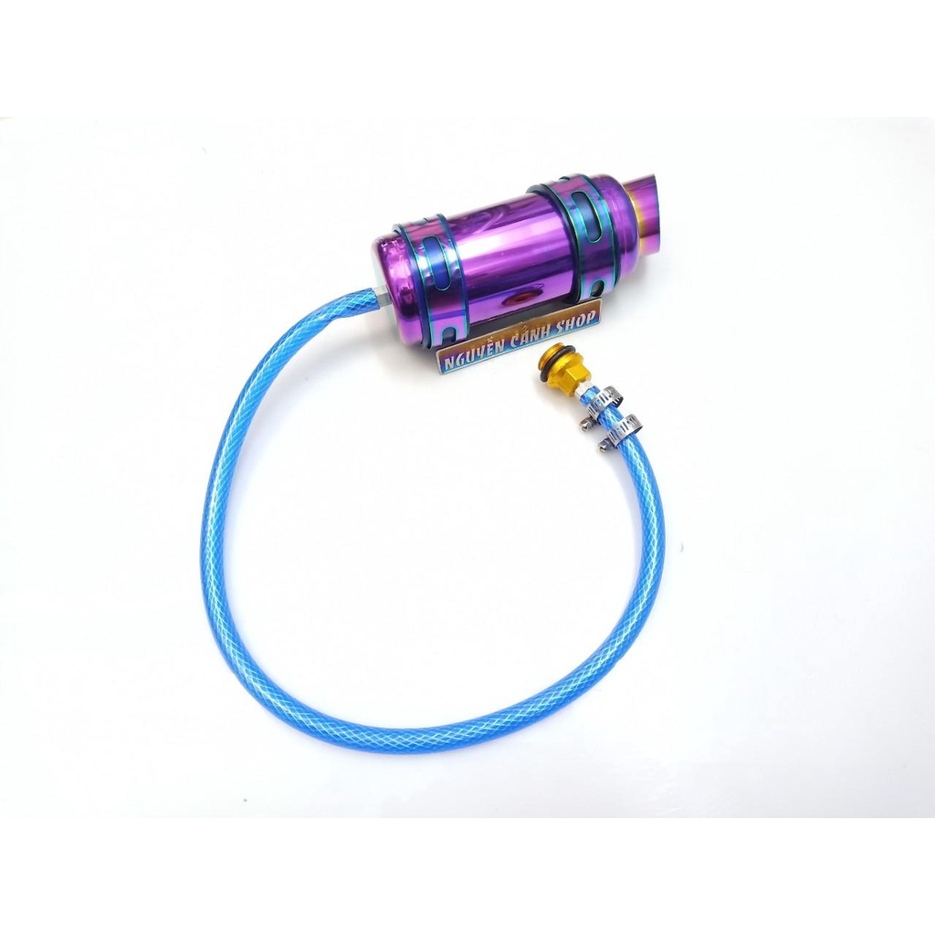 Bình thông hơi titan gắn xe máy