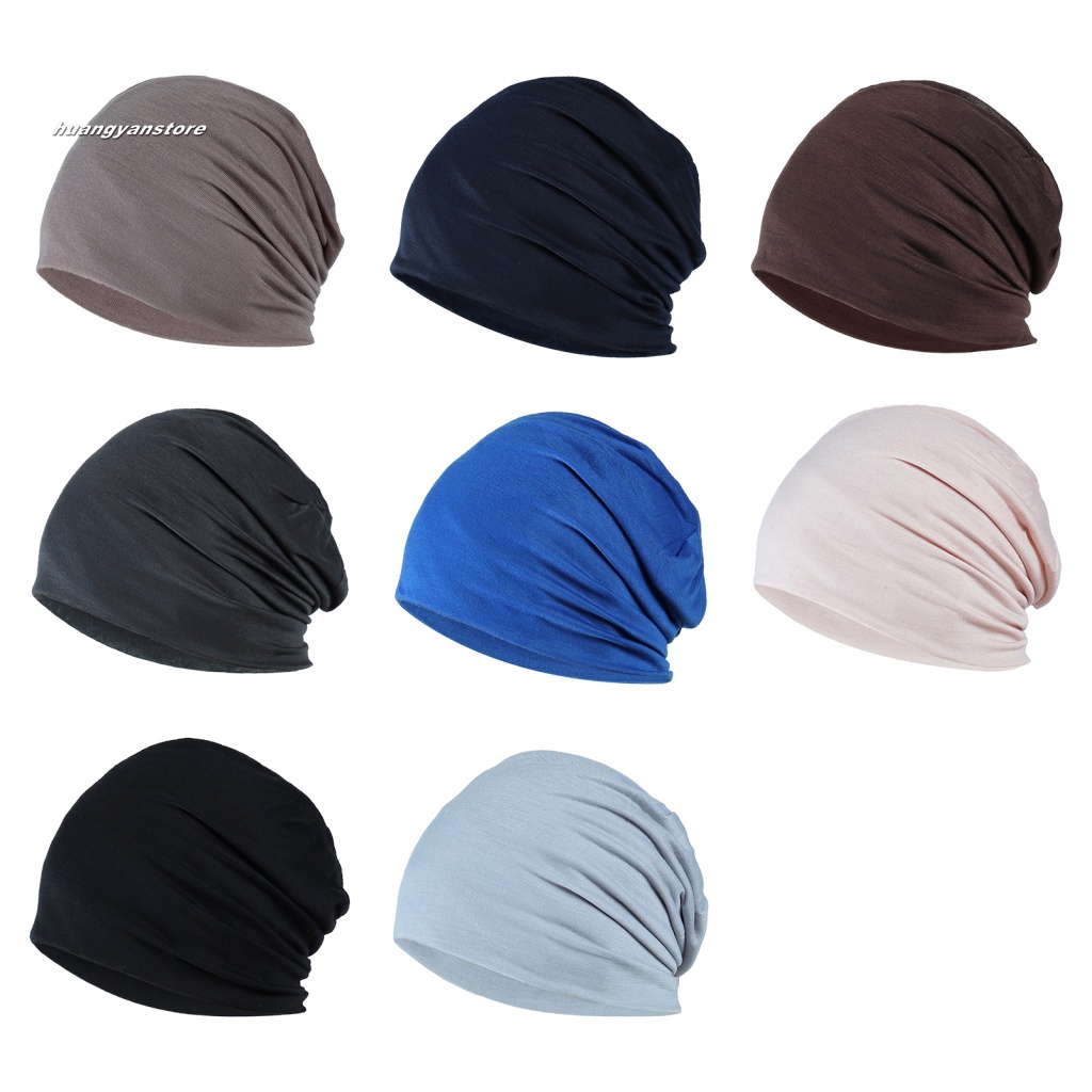 Hy Mũ Trùm Đầu Beanie Mỏng Vừa Vặn Xuân Thu Hình Đầu Lâu Cho Nữ