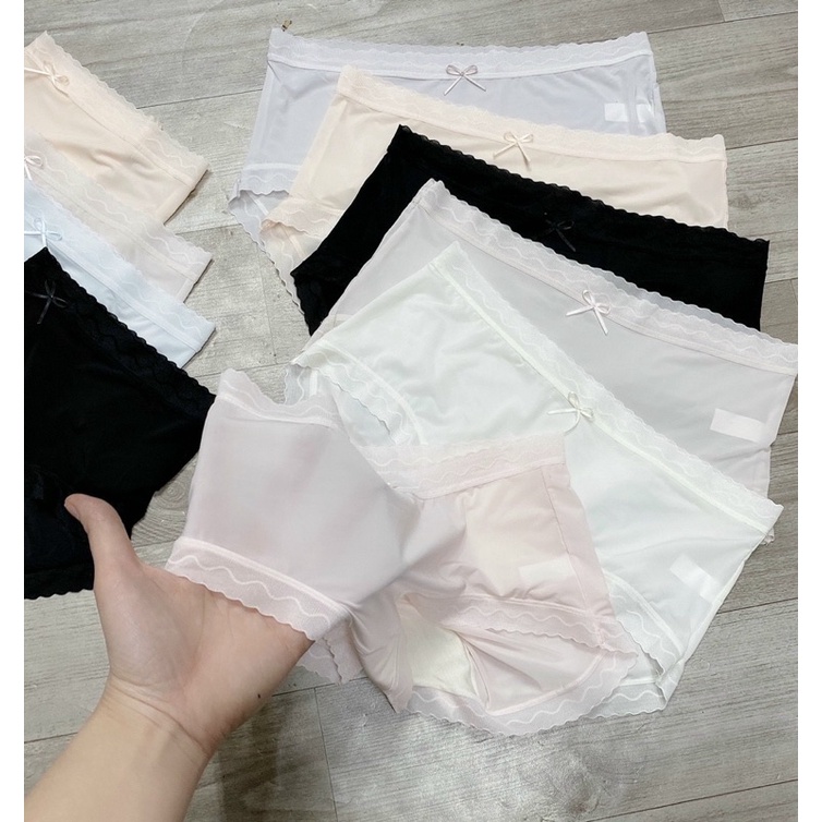 Quần lót nữ lụa tơ tàng hình nhẹ tênh có giãn ôm mông PT169