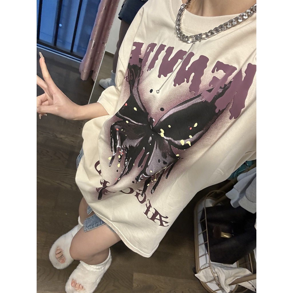 Áo thun NRVP 100% cotton tay ngắn plus size thời trang