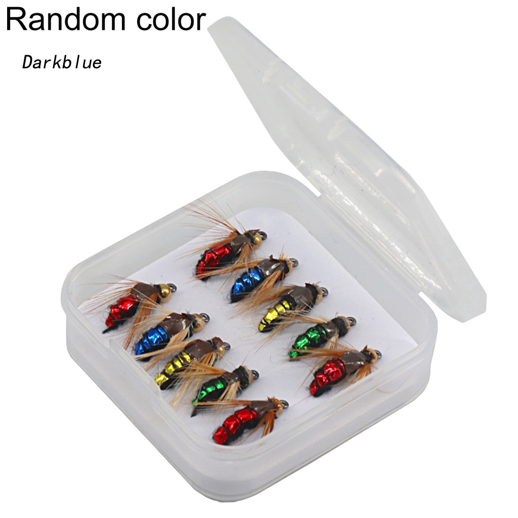 Bộ 5 / 10 Mồi Câu Cá Giả Hình Côn Trùng