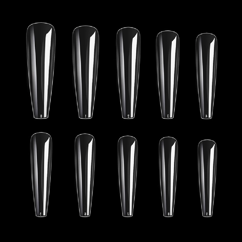 Bộ 500 Móng Tay Giả Dài Đầy Đủ Bằng Acrylic Che Phủ Toàn Diện Dùng Để Múa Ba Lê
