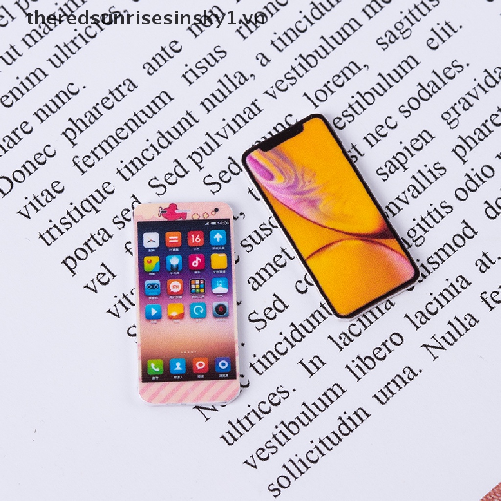 Mô Hình Điện Thoại Di Động Mini Tỉ Lệ 1: 12 Trang Trí Nhà Búp Bê