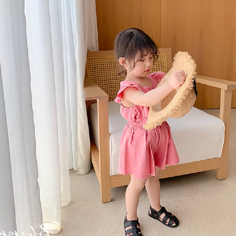 [SALE] BTG14 Size90-130 (9-25kg) Set bộ bé gái, áo sơ mi ngắn tay và quần đùi cho bé Thời trang trẻ Em hàng quảng châu