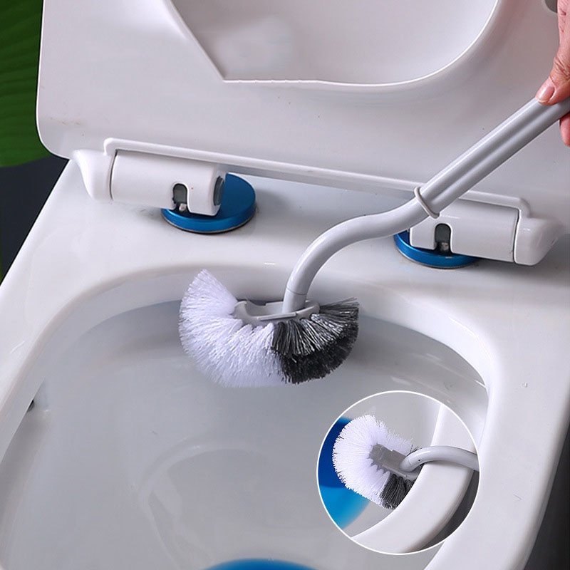 Cọ Lau Chùi Toilet Tay Cầm Dài Hai Màu Tùy Chọn Tiện Dụng
