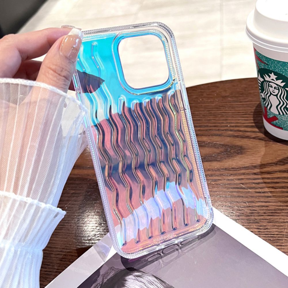 Ốp Điện Thoại TPU Mềm Chống Trượt Chống Rơi Họa Tiết Lượn Sóng 3D Sang Trọng Cho IPhone 11 12 13 14 Pro Max