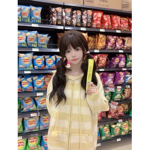 Áo len sọc nữ, áo khoác cardigan