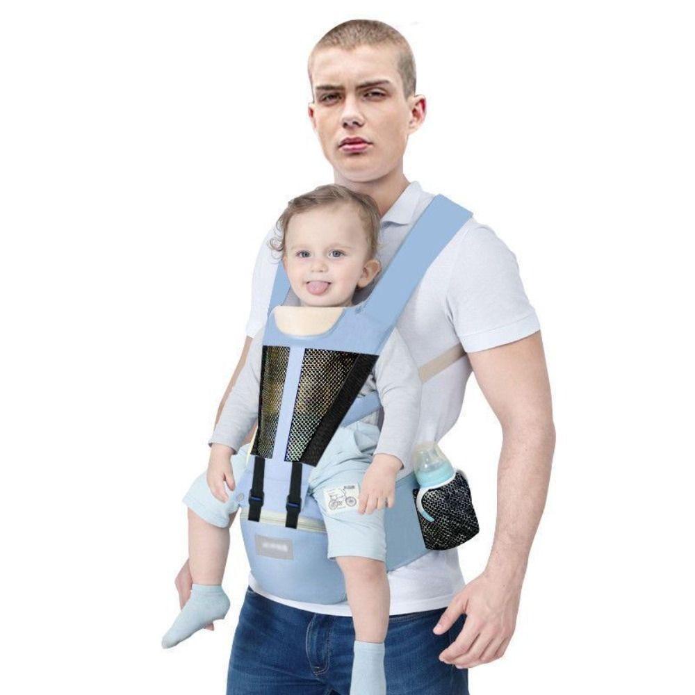 Đai Địu Em Bé Bằng cotton Lưới Thoáng Khí An Toàn Cho Mẹ Bỉm Sữa