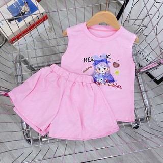 Bộ nữ sát nách CÔ GÁI cao cấp (7-16kg)