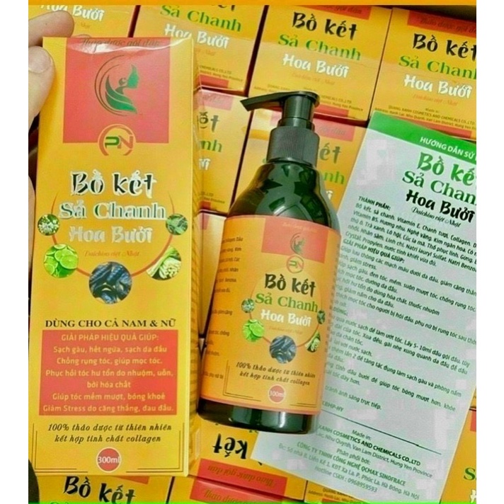 Dầu Gội Bồ Kết Sả Chanh Hoa Bưởi