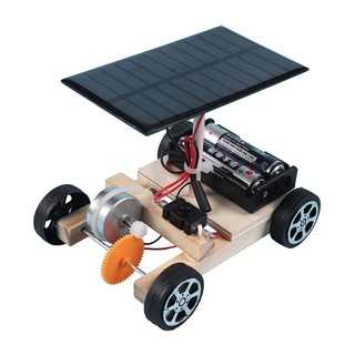 Bộ đồ chơi lắp ráp mô hình robot xe hơi sử dụng năng lượng mặt trời sáng tạo diy