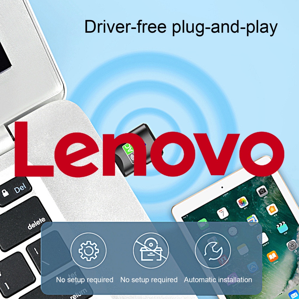 Thẻ Mạng WiFi Không Dây Băng Tần Kép Rộng 600Mbps USB 2.4 / 5.8GHz Cho Laptop Windows 7 / 8 / 10 / 11 / Vista / XP