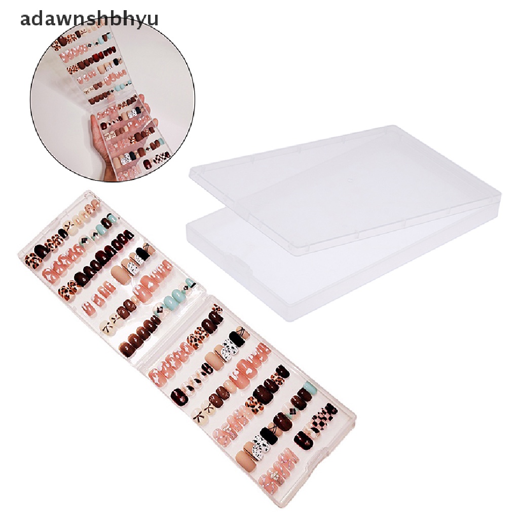 Hộp Đựng Móng Tay Giả Trong Suốt Sức Chứa Lớn Tiện Dụng