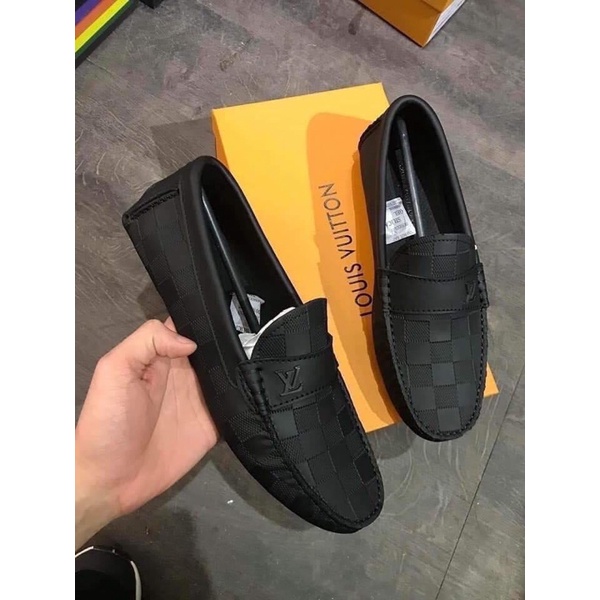 ✅Quảng Châu cao cấp ✅Giày lười nam in caro