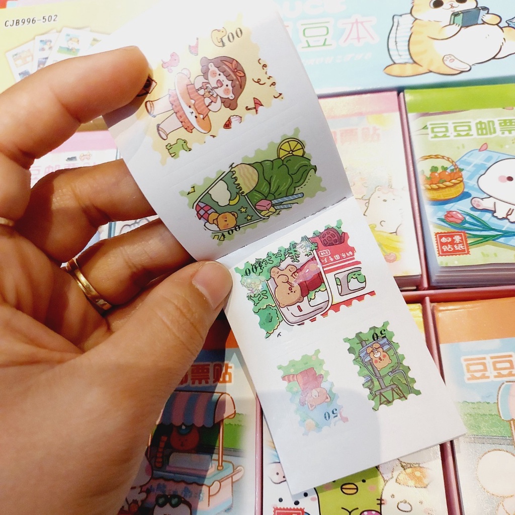 Sổ sticker mini cắt sẵn nhiều mẫu dễ thương trang trí