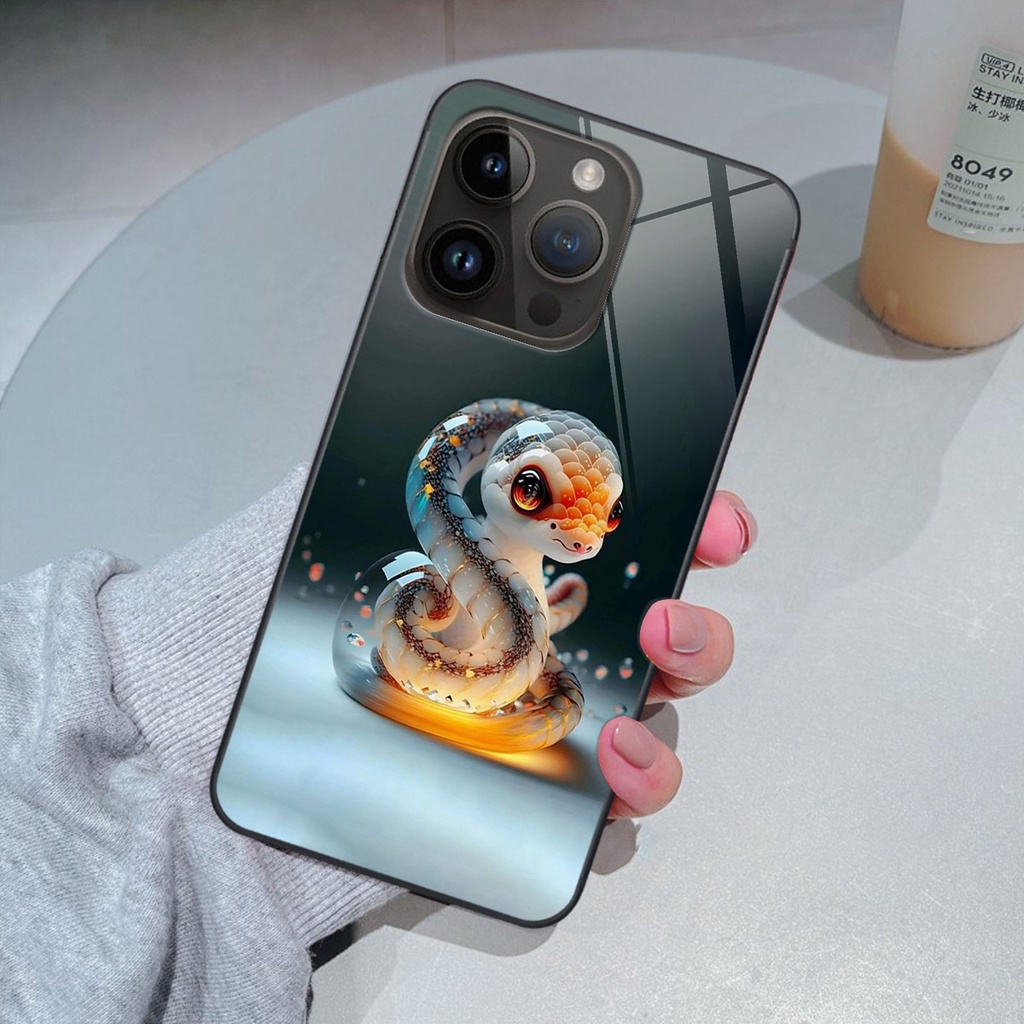 Ốp kính Iphone 14 / 14 PRO / 14 PRO MAX hình 12 con giáp cute dễ thương đẹp lung linh