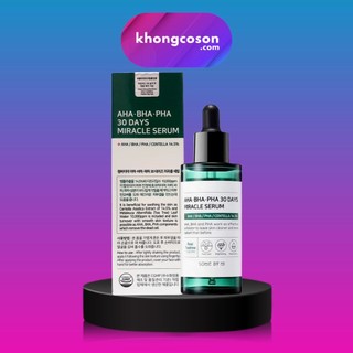 Serum Some By Mi Giảm Mụn Thần Kỳ 30 Ngày AHA-BHA-PHA 30 Days Miracle Serum 50ml - Khongcoson